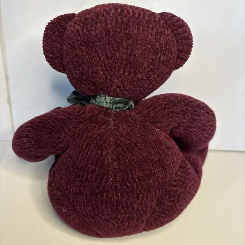PBB Scarlet Russ Berrie Teddy Bear‎ chenille cranberry vintage plush 4546